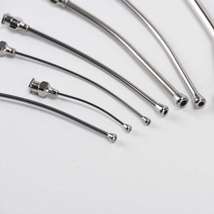 Stainless Steel Curved Straight Veterinary Drencher Bird Feeding Needle - Image 5