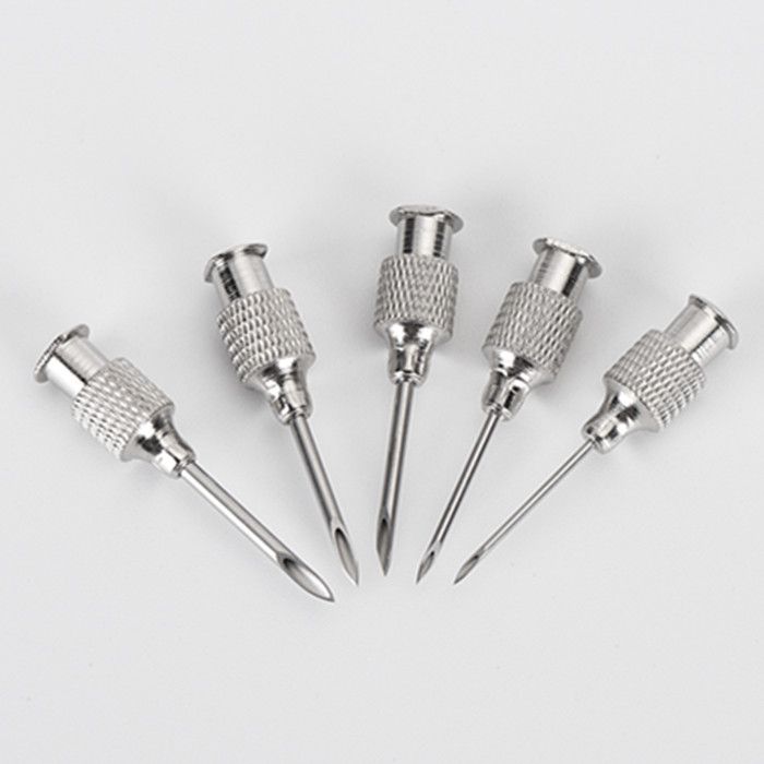 Knurl Hub Stainless Steel Veterinary Hypodermic Needle - Image 2