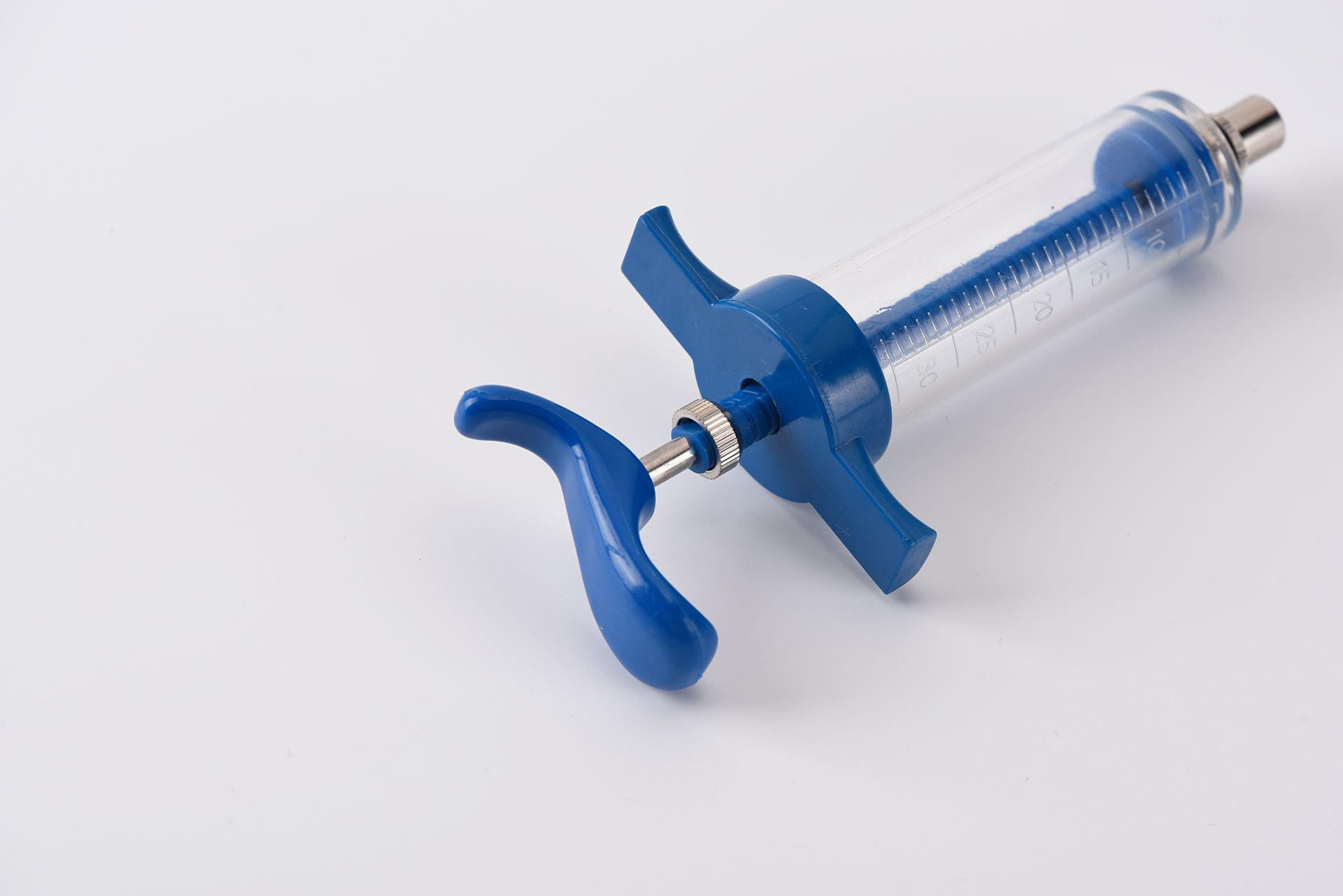 TPX Adjustable Blue Veterinary Syringe - Image 2