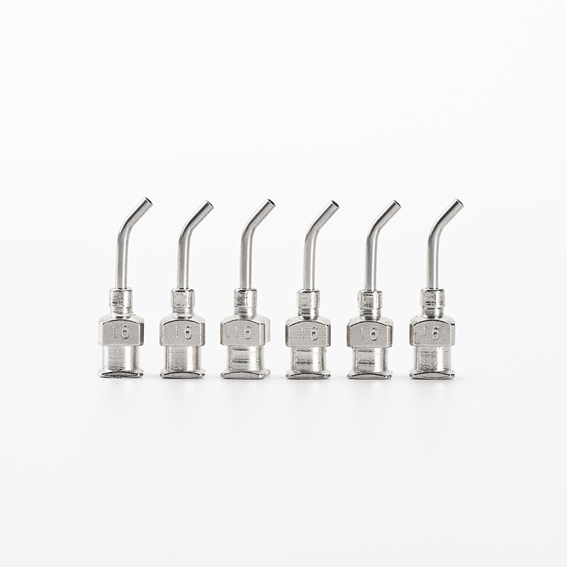 Stainless Steel 45 Degree Elbow Dispensing Needle Industry Use Single-Piece Customizable According to Drawing Requirement - Product