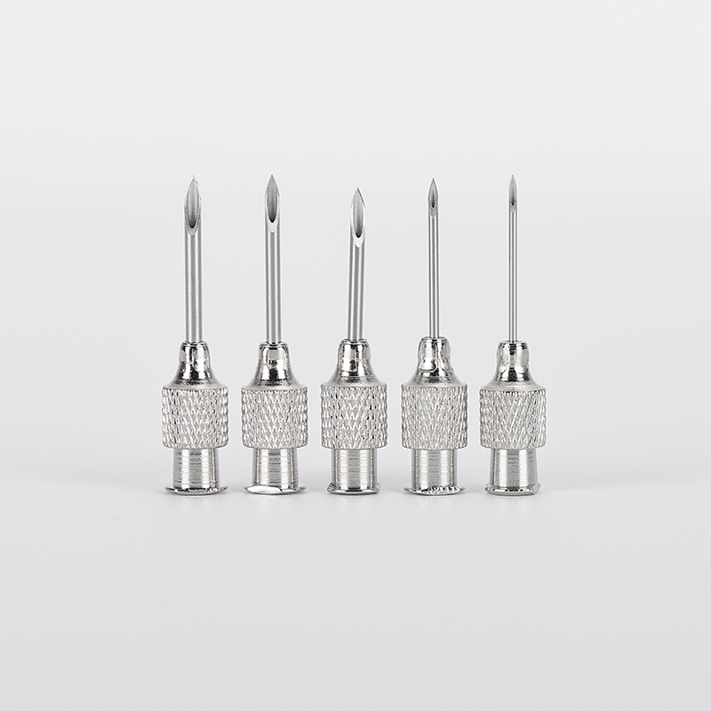 Knurled Hub Stainless Steel Veterinary Needles Reusable Hypodermic Animal Injection Needles for Pig Cattle Sheep Poultry - Product