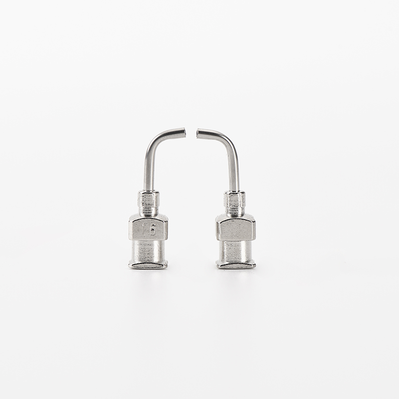 Customized SUS304 Stainless Steel Dispensing Needle 60 Degree Bent Nickel Plated Brass Nozzle Holder for Industrial Glue - Image 4